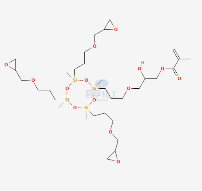 2-Hydroxy-3-{3-[2,4,6,8-tetramethyl-4,6,8-tris(propyl glycidyl ether)-2-cyclotetrasiloxanyl]propoxy}propyl methacrylate