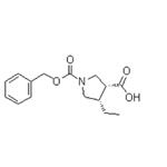 (3R,4S)-4-ethyl-1,3-Pyrrolidinedicarboxylic acid 1-(phenylmethyl) ester