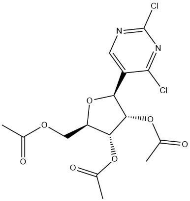 (2R,3R,4S,5S)-2-(acetoxymethyl)-5-(2,4-dichloropyrimidin-5-yl)tetrahydrofuran-3,4-diyl diacetate