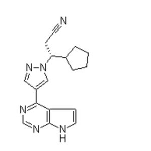  (betaR)-beta-Cyclopentyl-4-(7H-pyrrolo[2,3-d]pyrimidin-4-yl)-1H-pyrazole-1-propanenitrile