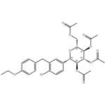 D-Glucitol, 1,5-anhydro-1-C-[4-chloro-3-[(4-ethoxyphenyl)Methyl]phenyl]-, tetraacetate, (1S)- pictures
