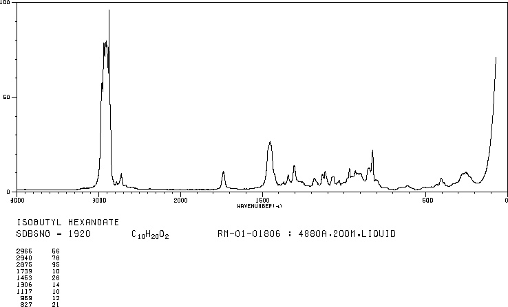 Isobutyl hexanoate(105-79-3) <sup>13</sup>C NMR