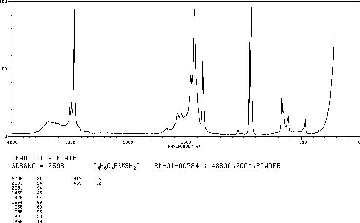 Lead acetate trihydrate(6080-56-4) IR1