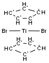 DICYCLOPENTADIENYL TITANIUM DIBROMIDE Struktur