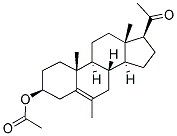 6-METHYLPREGNENOLONE ACETATE Struktur