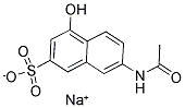 7-ACETYLAMINO-4-HYDROXY-NAPHTHALENE-2-SULFONIC ACID ANION SODIUM SALT Struktur