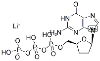 2',3'-DIDEOXYGUANOSINE-5'-TRIPHOSPHORIC ACID, LITHIUM Struktur