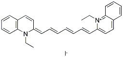 1,1'-DIETHYL-2,2'-QUINOTRICARBOCYANINE IODIDE Struktur