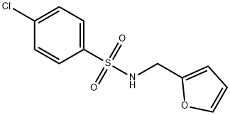 4-CHLORO-N-(2-FURYLMETHYL)BENZENESULFONAMIDE Struktur