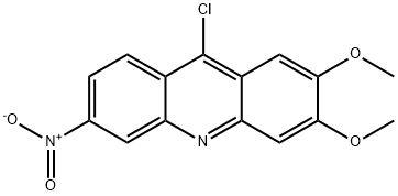 9-CHLORO-6,7-DIMETHOXY-3-NITROACRIDINE Struktur