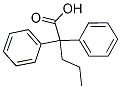 2,2-DIPHENYLPENTANOIC ACID Struktur