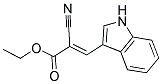 2-CYANO-3-(1H-INDOL-3-YL)-ACRYLIC ACID ETHYL ESTER Struktur