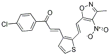 1-(4-CHLOROPHENYL)-3-(2-[2-(3-METHYL-4-NITROISOXAZOL-5-YL)VINYL]-3-THIENYL)PROP-2-EN-1-ONE Struktur