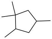 1,1,2,4-TETRAMETHYLCYCLOPENTANE Struktur