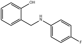 2-[(4-FLUORO-PHENYLAMINO)-METHYL]-PHENOL Struktur