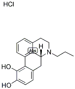 R(-)-10,11-DIHYDROXY-N-N-PROPYLNORAPORPHINE HYDROCHLORIDE Struktur