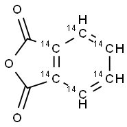 PHTHALIC ANHYDRIDE, [RING-14C(U)] Struktur