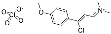 [3-CHLORO-3-(4-METHOXYPHENYL)PROP-2-ENYLIDENE](DIMETHYL)AMMONIUM PERCHLORATE Struktur