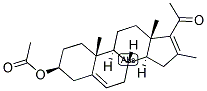 16-METHYL-16-DEHYDROPREGNENOLONE ACETATE Struktur