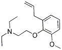 3-ALLYL-2(B-DIETHYLAMINOETHOXY)ANISOLE Struktur