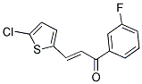 3-(5-CHLORO-2-THIENYL)-1-(3-FLUOROPHENYL)PROP-2-EN-1-ONE Struktur