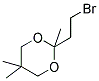 2-(2-BROMOETHYL)-2,5,5-TRIMETHYL-1,3-DIOXANE Struktur