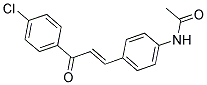 N-(4-[(E)-3-(4-CHLOROPHENYL)-3-OXO-1-PROPENYL]PHENYL)ACETAMIDE Struktur