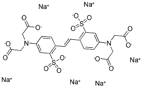 4,4'-DIAMINOSTILBENE-2,2'-DISULFONIC ACID-N,N,N',N'-TETRAACETIC ACID SODIUM SALT Struktur