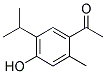 4'-HYDROXY-5'-ISOPROPYL-2'-METHYLACETOPHENONE Struktur