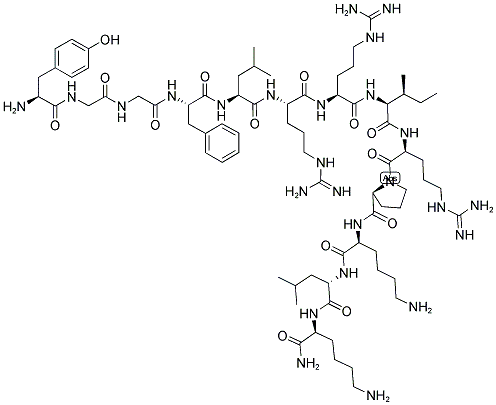 TYR-GLY-GLY-PHE-LEU-ARG-ARG-ILE-ARG-PRO-LYS-LEU-LYS-NH2 Struktur