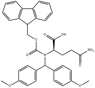 FMOC-D-GLN(MBH)-OH Struktur