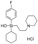 CYCLOHEXYL-(4-FLUOROPHENYL)-(3-N-PIPERIDINOPROPYL)SILANOL HYDROCHLORIDE Struktur