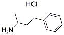 1-METHYL-3-PHENYLPROPYLAMINE HYDROCHLORIDE Struktur