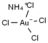 AMMONIUM TETRACHLOROAURATE (III) Struktur