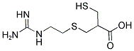 DL-2-MERCAPTOMETHYL-3-GUANIDINOETHYLTHIOPROPANOIC ACID Struktur