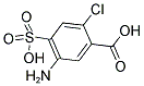 5-AMINO-2-CHLORO-4-SULFO BENZOIC ACID Struktur