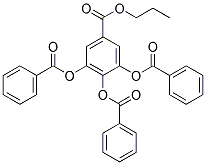 3,4,5-TRIBENZOYLOXYBENZOIC ACID N-PROPYL ESTER Struktur