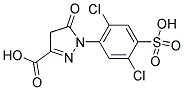 1-(2,5-DICHLORO-4-SULFO-PHENYL)-5-OXO-4,5-DIHYDRO-1H-PYRAZOLE-3-CARBOXYLIC ACID Struktur