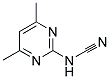 2-CYANOAMINO-4,6-DIMETHYLPYRIMIDINE Struktur