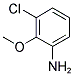 3-CHLORO-2-METHOXYANILINE Struktur