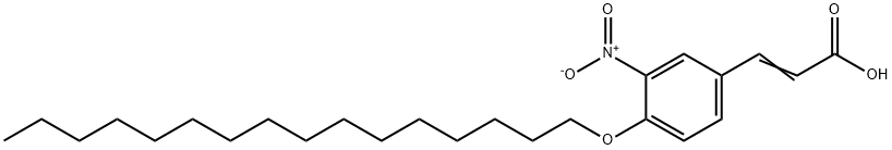 4-(HEXADECYLOXY)-3-NITROCINNAMIC ACID Struktur