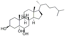 3-BETA,5-ALPHA,6-BETA-TRIHYDROXYCHOLESTANE Struktur