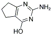 2-AMINO-6,7-DIHYDRO-5H-CYCLOPENTAPYRIMIDIN-4-OL Struktur