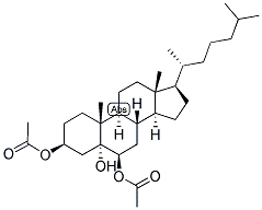 5ALPHA-CHOLESTAN-3BETA,5ALPHA,6BETA-TRIOL 3,6-DIACETATE Struktur