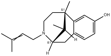 (-)-PENTAZOCINE Struktur