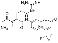 GLY-ARG-7-AMINO-4-TRIFLUORO-METHYLCOUMARIN Struktur