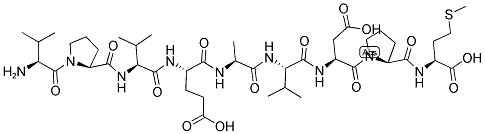 H-VAL-PRO-VAL-GLU-ALA-VAL-ASP-PRO-MET-OH Struktur