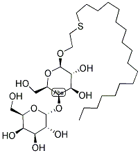 ALPHA-1-D-GALACTOPYRANOSYL-4-O-[1-(2-OCTADECYLTHIOETHYL)-(BETA-D-GALACTOPYRANOSIDE)] Struktur