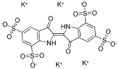 INDIGOTETRASULFONATE TETRAPOTASSIUM SALT Struktur