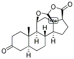 5 ALPHA-ANDROSTAN-17 BETA-CARBOXYLIC ACID-11 BETA,18-EPOXY-18-OL-3-ONE GAMMA-LACTONE Struktur